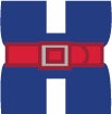 belt tightened around hospital h illustration
