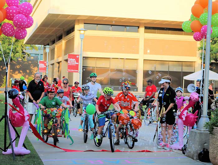 Tanner family bike ride parade