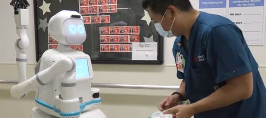 nurse with robot