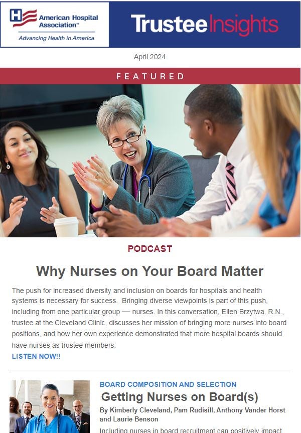 July 2023 Trustee Insights Newsletter. Featured Article sponsored by BDC Advisors. Disrupting the Health System from Within.