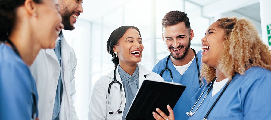 photo of happy medical staff