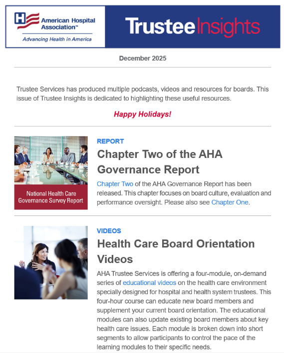 December 2025 Trustee Insights