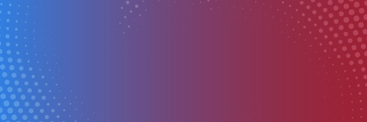 blue to red gradient with circle pattern on edges