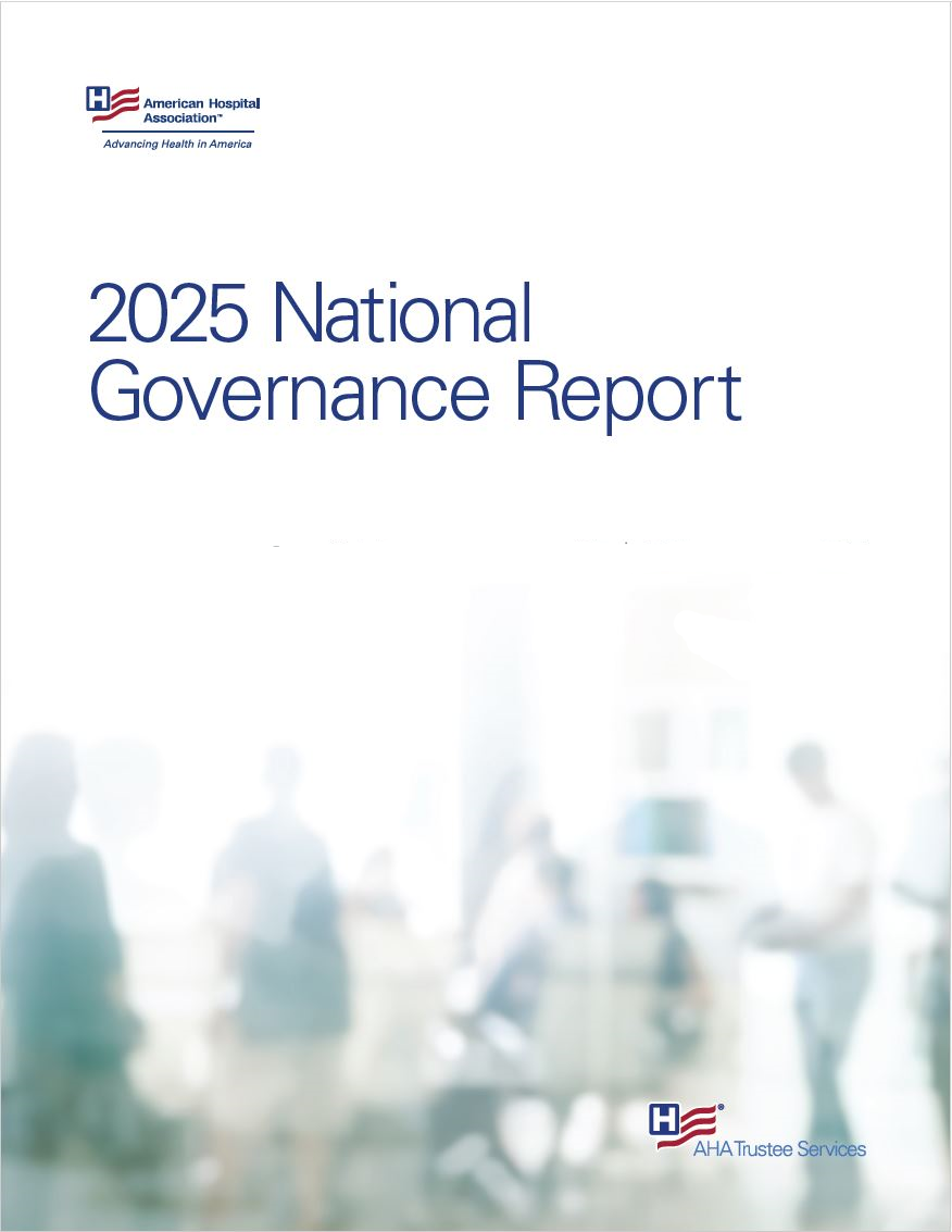 2025 National Governance Report cover.
