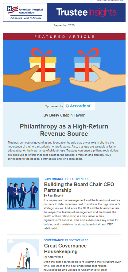 Trustee Insights September 2025 Edition.